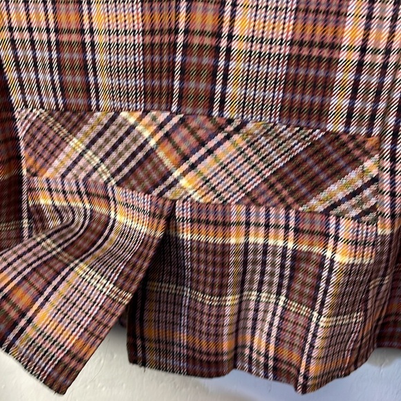 I.E. relaxed Plaid Wool-Blend Waist Length Versatile Statement Jacket - M-#0037 - Picture 7 of 12